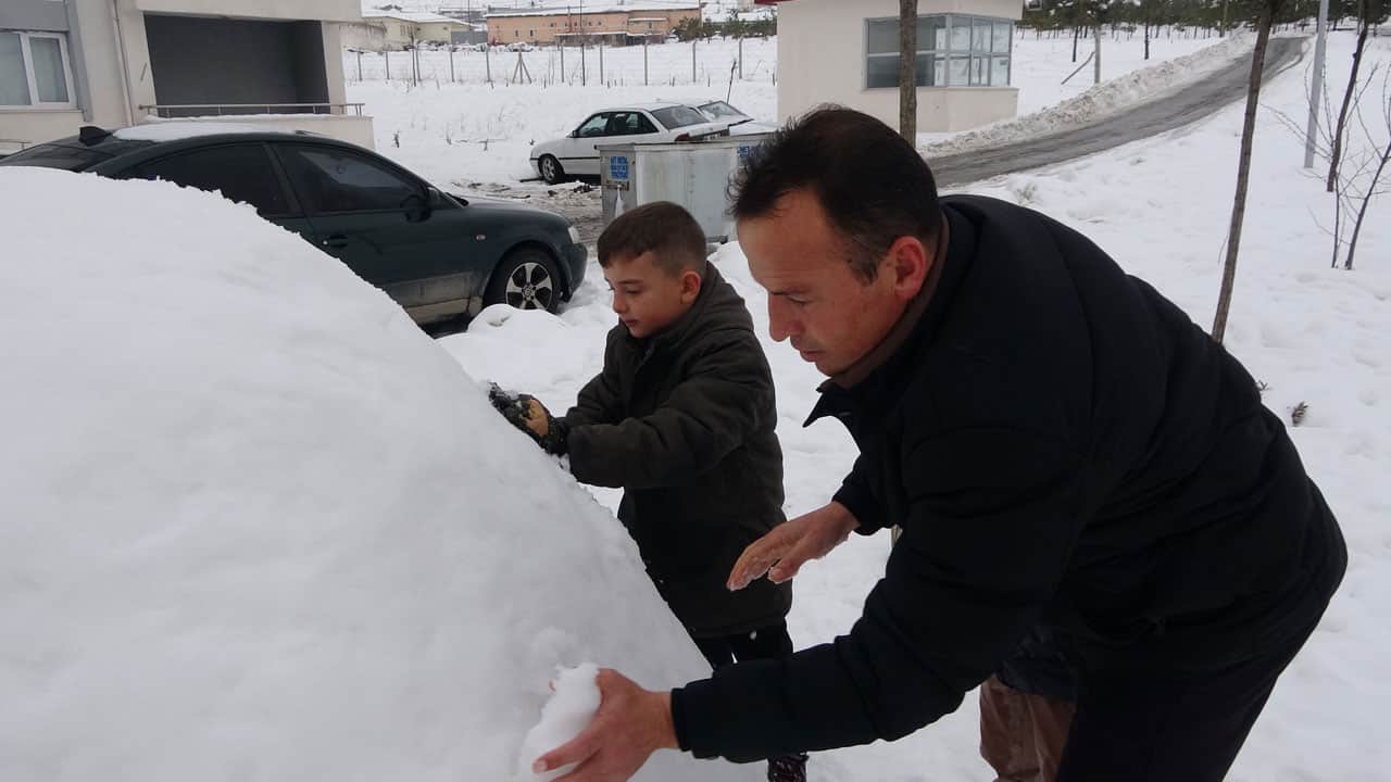 Foto - Kimse gözlerine inanamadı! Burası Alaska değil Yozgat