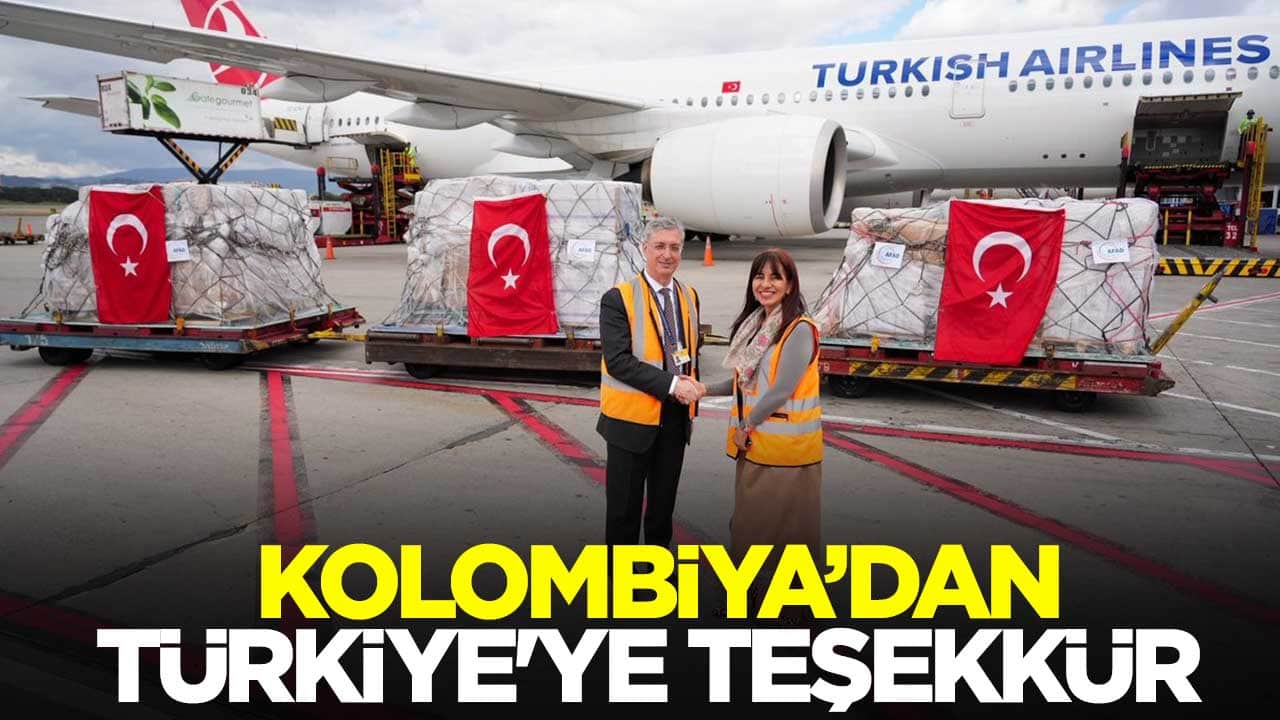 Kolombiya'dan Türkiye'ye teşekkür 