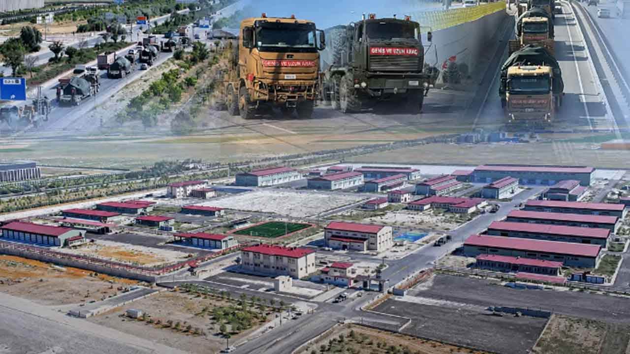 Foto - Konya’da sıcak saatler: Yüzlerce tank, askeri araç yola çıkıp ilerlemeye başladı