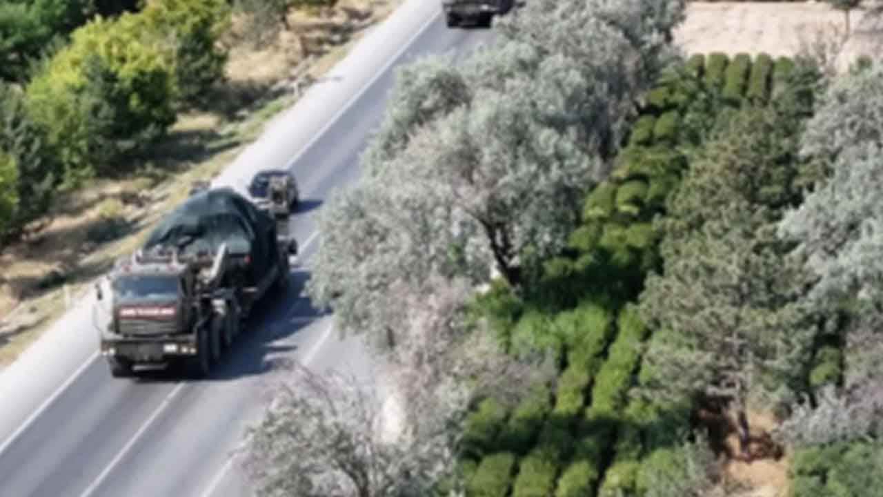 Foto - Konya’da sıcak saatler: Yüzlerce tank, askeri araç yola çıkıp ilerlemeye başladı