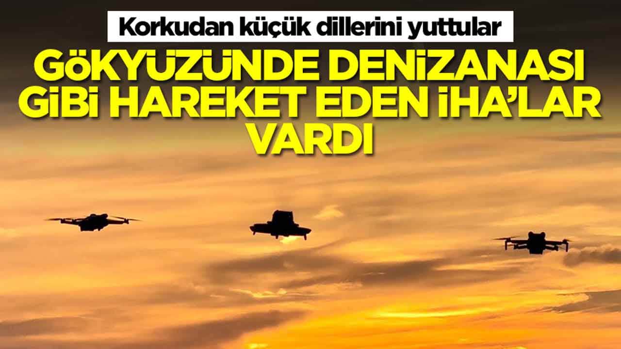 Korkudan küçük dillerini yuttular: Gökyüzünde denizanası gibi hareket eden İHA'lar vardı
