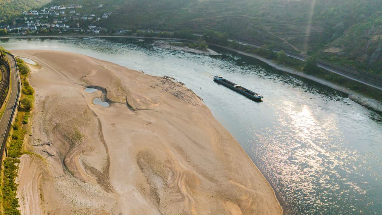 Foto - Kriz uzaydan bile görüldü! Kuraklık Avrupa’nın damarlarını kesti