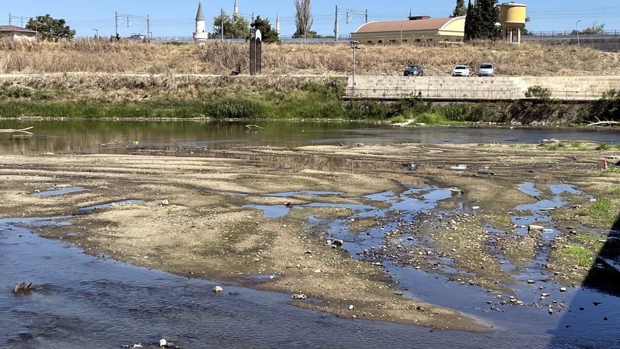 Foto - Kum adacıkları ortaya çıktı Kuraklık yetmedi Bulgar suyu kesti Tunca kurudu