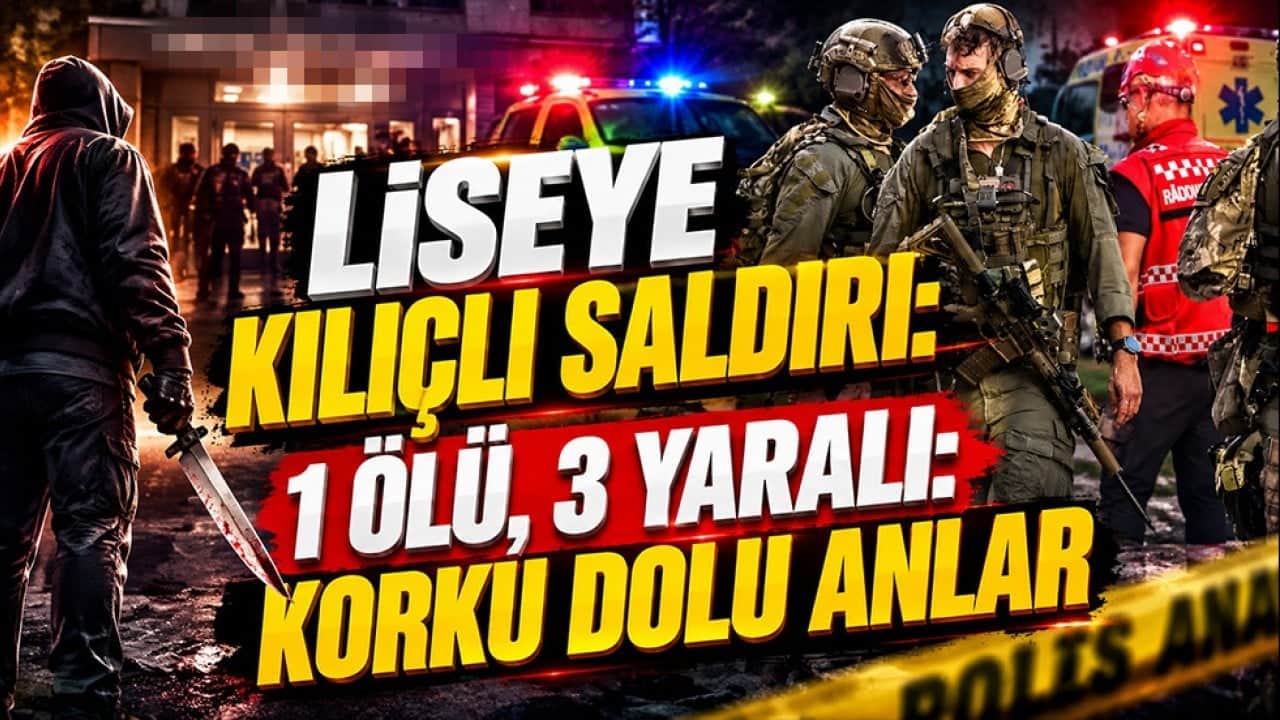 Liseye kılıçlı saldırı: 1 ölü, 3 yaralı: Korku dolu anlar
