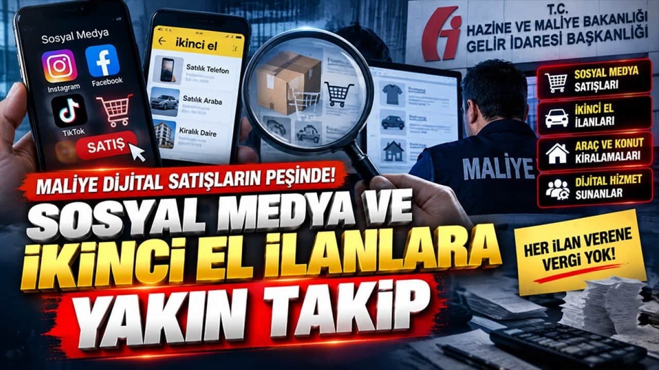 Maliye dijital satışların peşinde! Sosyal medya ve ikinci el ilanlarına yakın takip