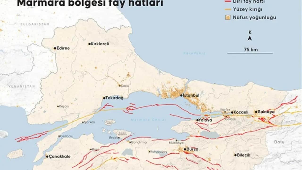Foto - Marmara Denizi'nde iki günde 185 deprem olmuştu! Fay hattı ile ilgili araştırma neticelendi 
