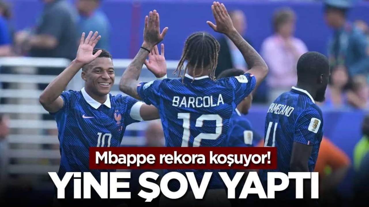Mbappe rekora koşuyor! Yine şov yaptı