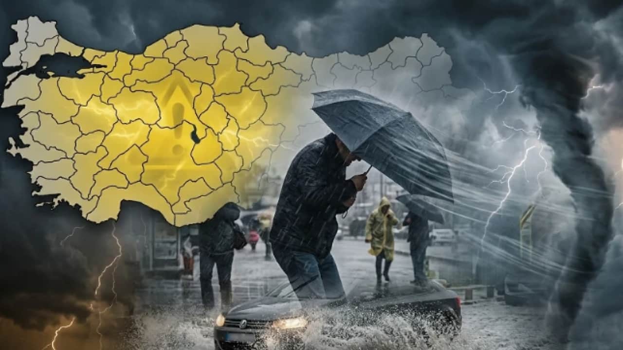 Meteoroloji'den 4 il için sarı kod uyarısı: Sağanak ve fırtına geliyor!