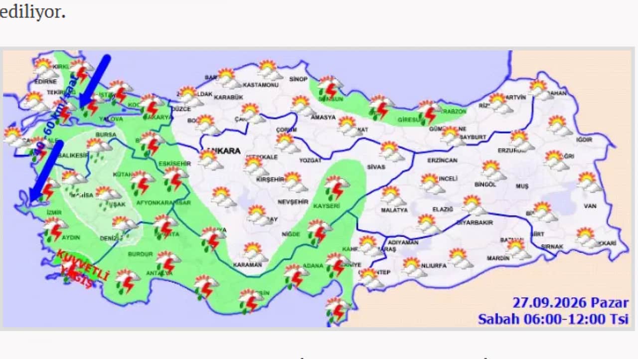 Meterolojiden 14 il için sarı alarm: Çok kuvvetli geliyor!