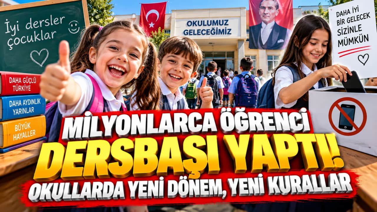 Milyonlarca öğrenci dersbaşı yaptı! Okullarda yeni dönem, yeni kurallar