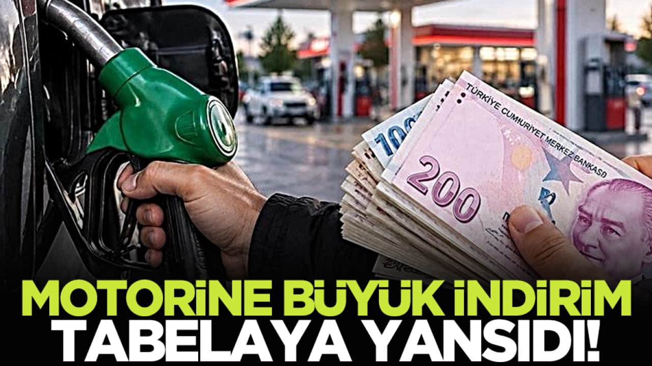 Motorine büyük indirim tabelaya yansıdı!