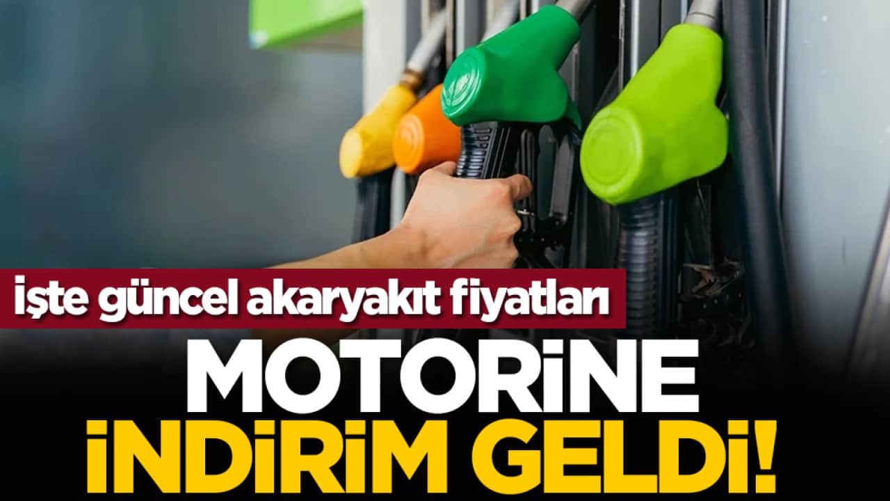 Motorine indirim geldi! İşte güncel akaryakıt fiyatları