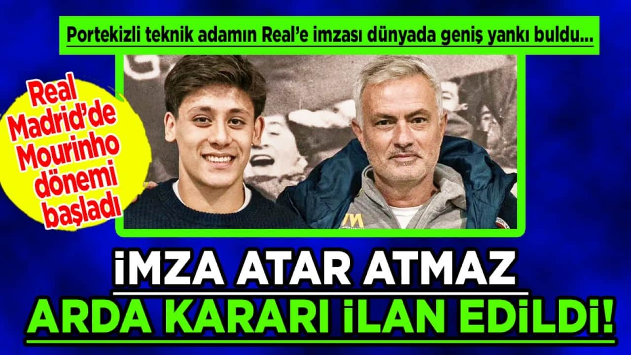 Mourinho'nun Real Madrid'te hedefi: Arda Güler kararı ilan edildi! Altın çağı milli yıldızımız için...