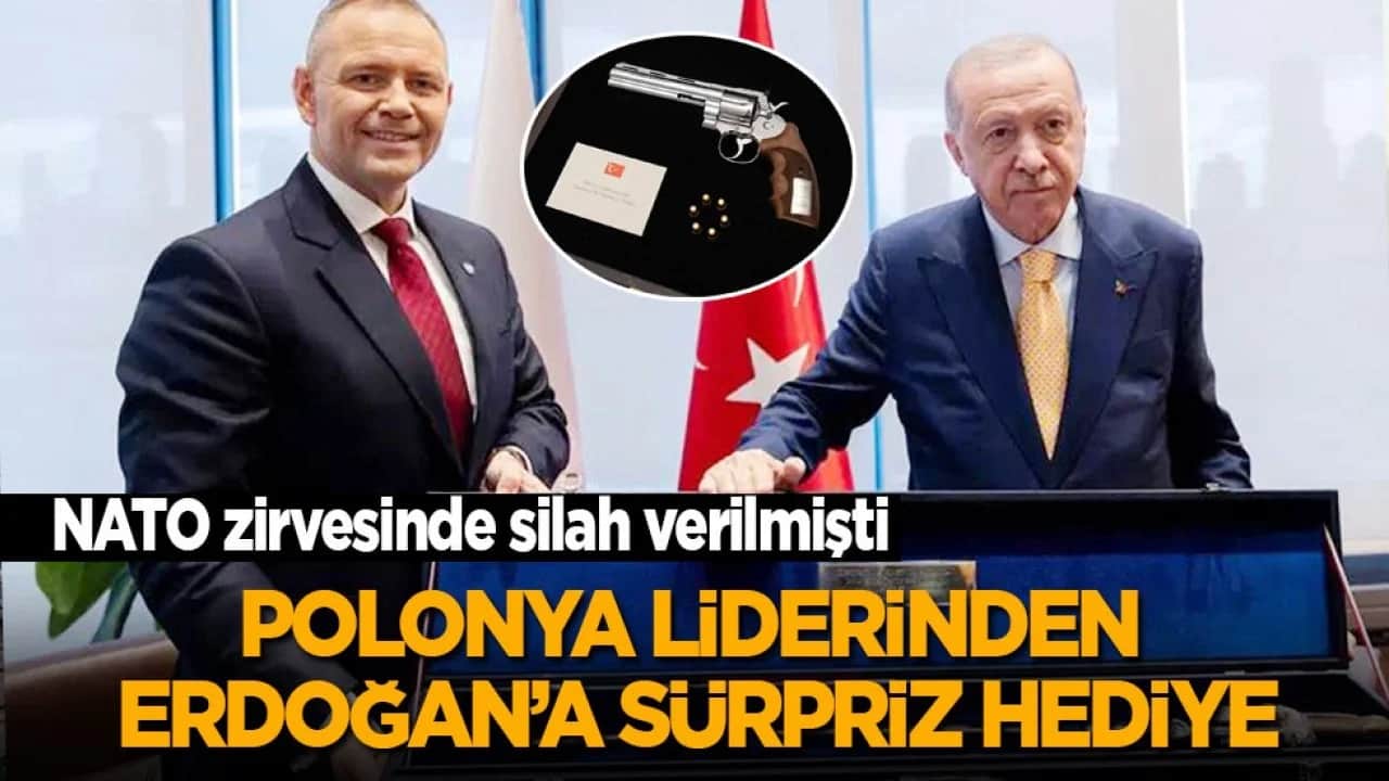 NATO zirvesinde silah verilmişti! Polonya liderinden Erdoğan'a sürpriz hediye