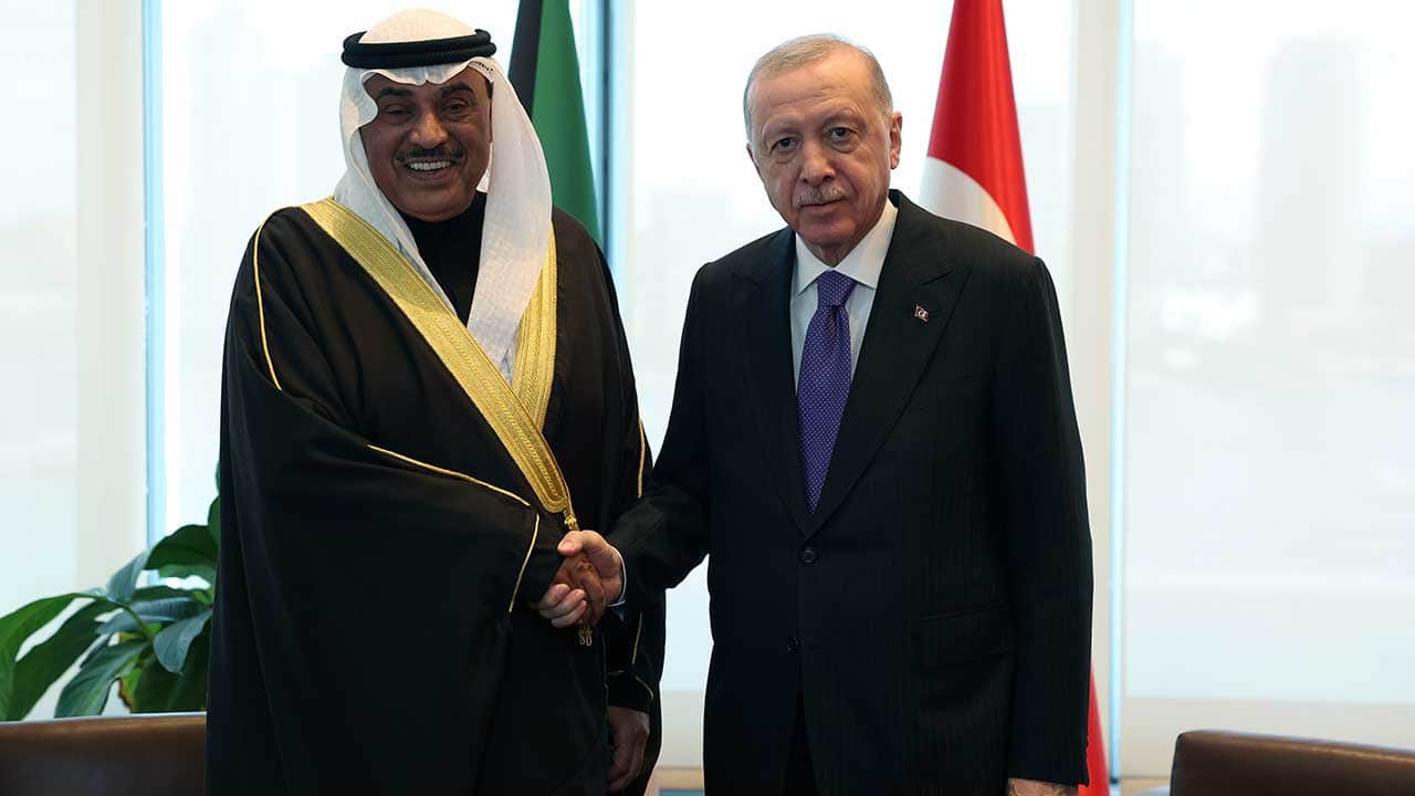 Foto - New York'taki Türkevi'nde önemli misafir! Başkan Erdoğan, Kuveyt Veliaht Prensi Al-Sabah'ı kabul etti
