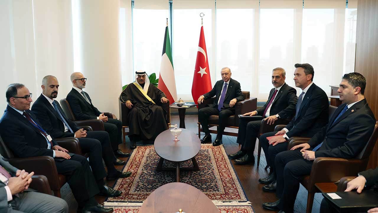 Foto - New York'taki Türkevi'nde önemli misafir! Başkan Erdoğan, Kuveyt Veliaht Prensi Al-Sabah'ı kabul etti