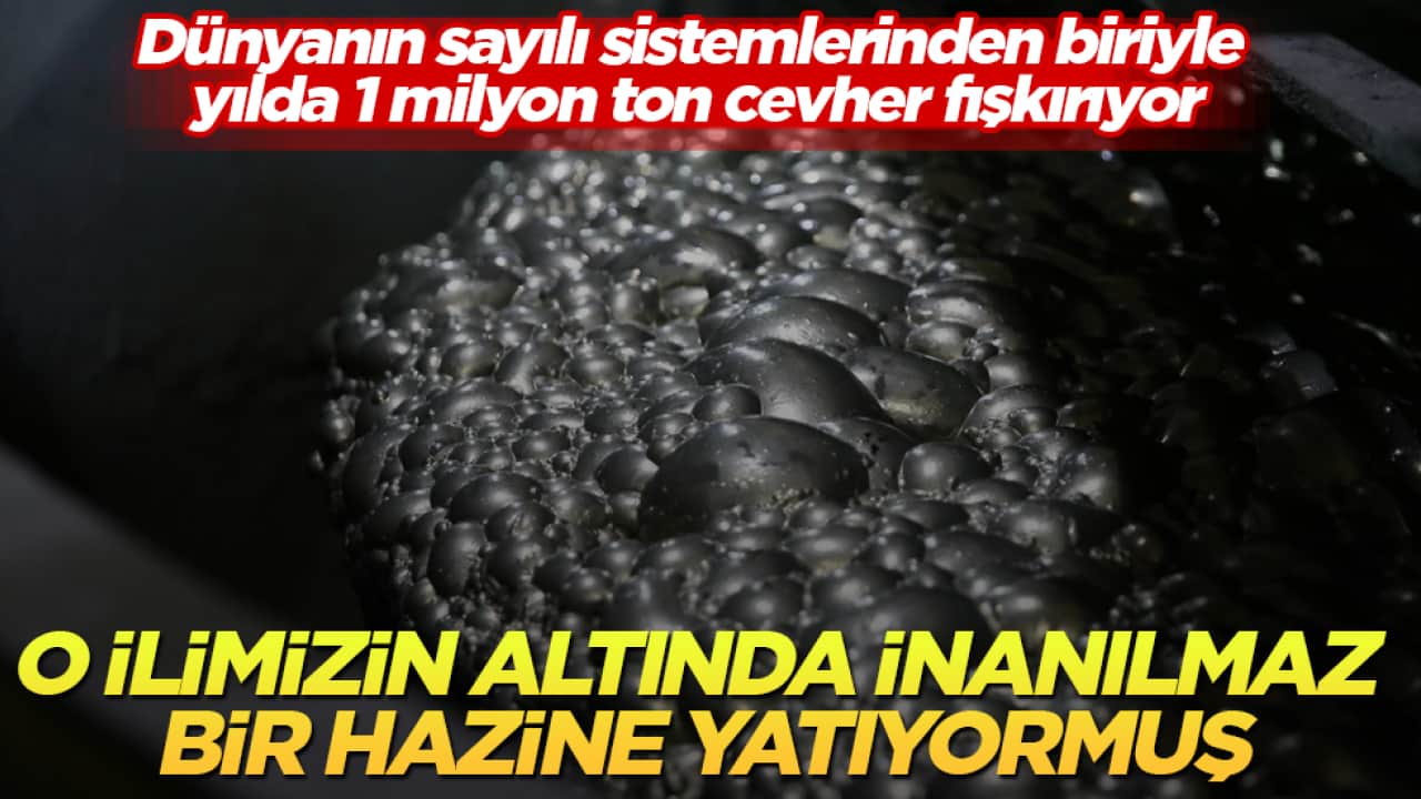 O ilimizin altında inanılmaz bir hazine yatıyormuş: Dünyanın sayılı sistemlerinden biriyle yılda 1 milyon ton cevher fışkırıyor