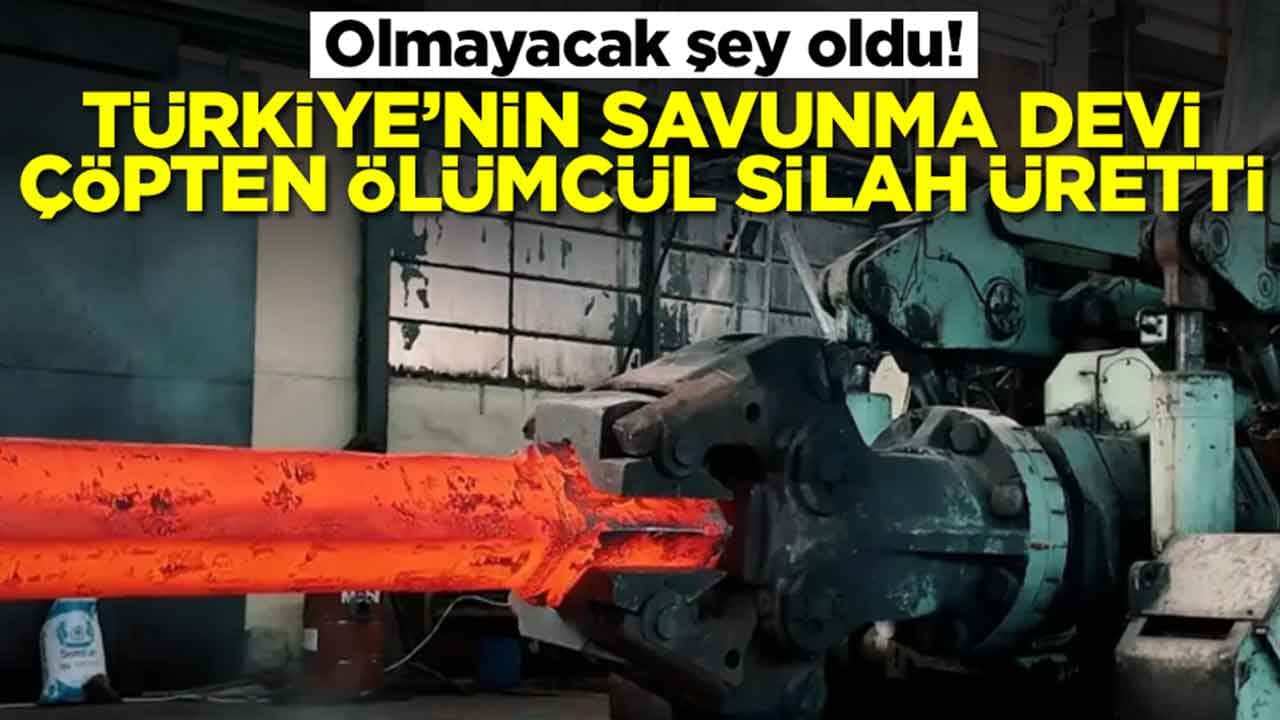 Olmayacak şey oldu: Türkiye'nin savunma devi çöpten ölümcül silah üretti