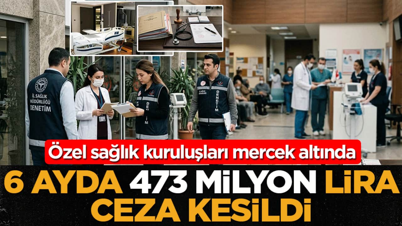 Özel sağlık kuruluşları mercek altında: 6 ayda 473 milyon lira ceza kesildi