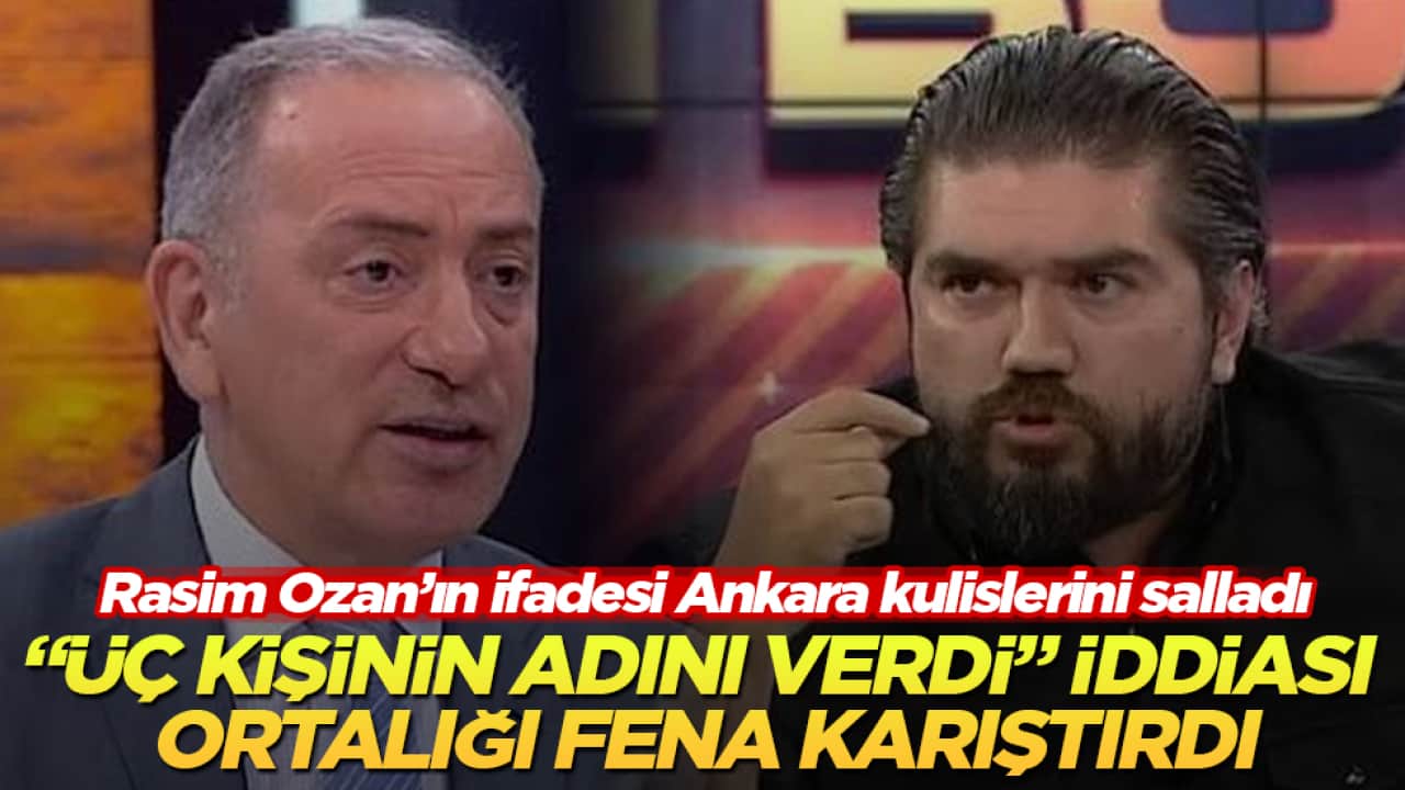 Rasim Ozan Kütahyalı’nın ifadesi Ankara kulislerini salladı! "Üç kişinin adını verdi" iddiası ortalığı fena karıştırdı