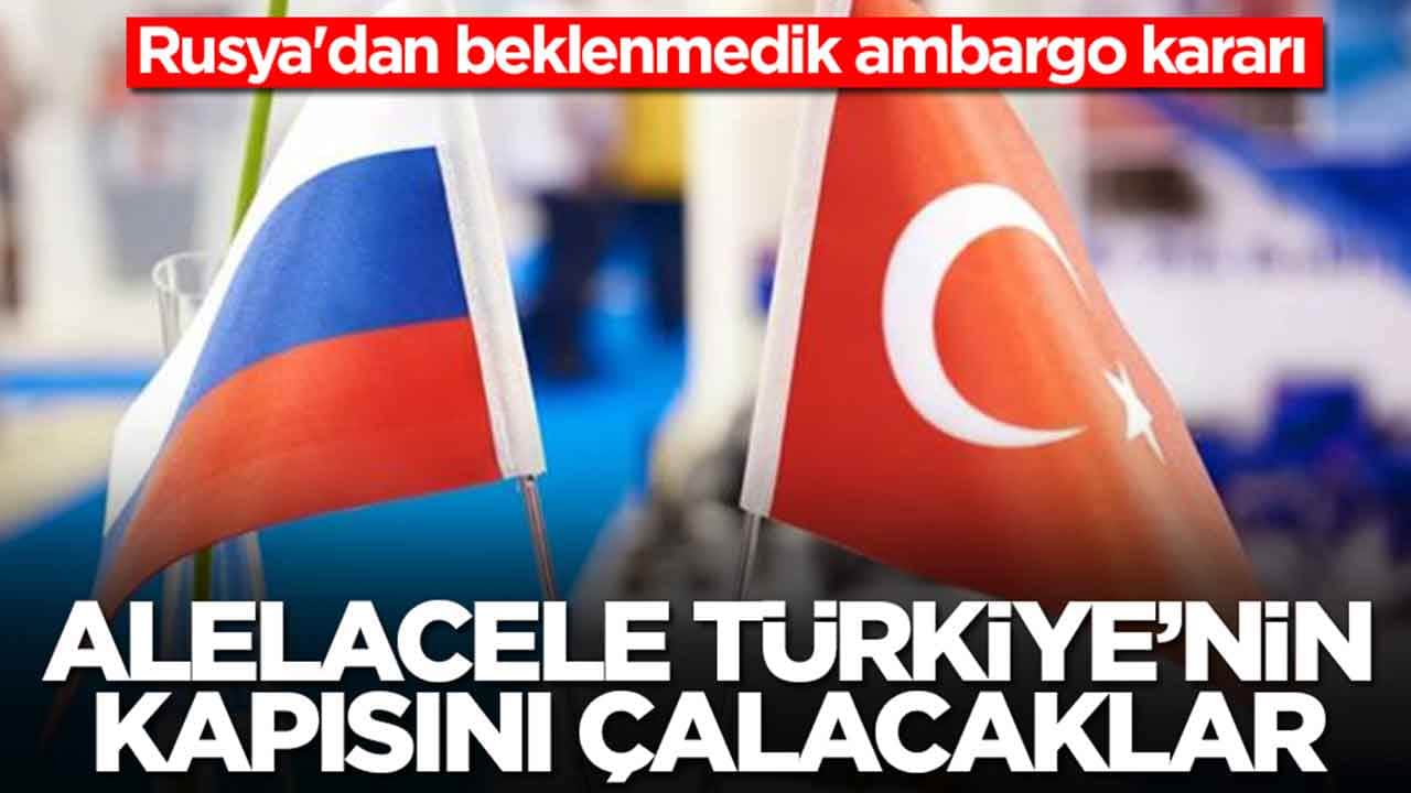 Rusya'dan beklenmedik ambargo kararı: Alelacele Türkiye'nin kapısını çalacaklar
