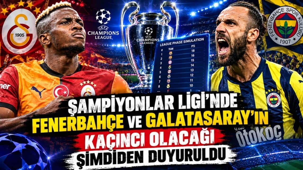 Şampiyonlar Ligi'nde Fenerbahçe ve Galatasaray'ın kaçıncı olacağı şimdiden duyuruldu