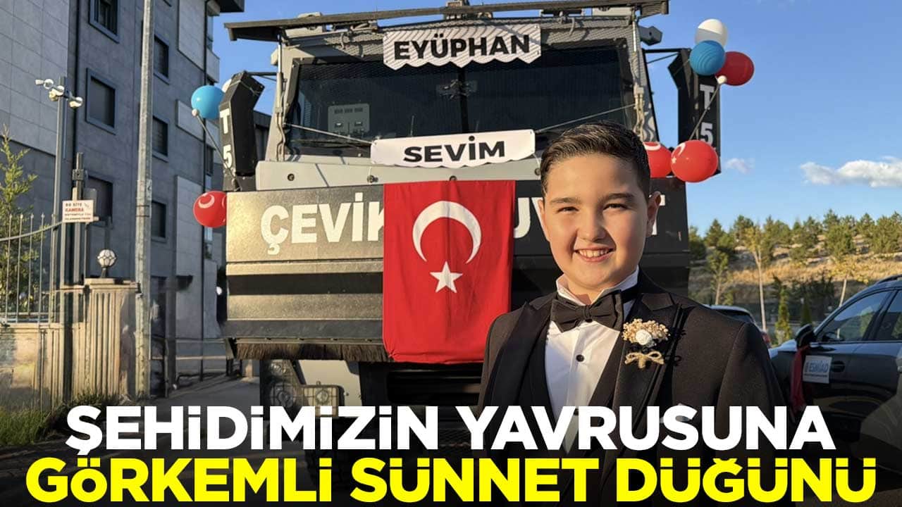 Şehidimizin yavrusuna görkemli sünnet düğünü