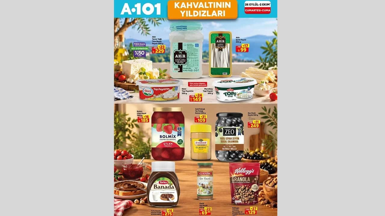 Foto - Şekerden peynire, çaydan salçaya! A101’de kaçırılmayacak fırsatlar