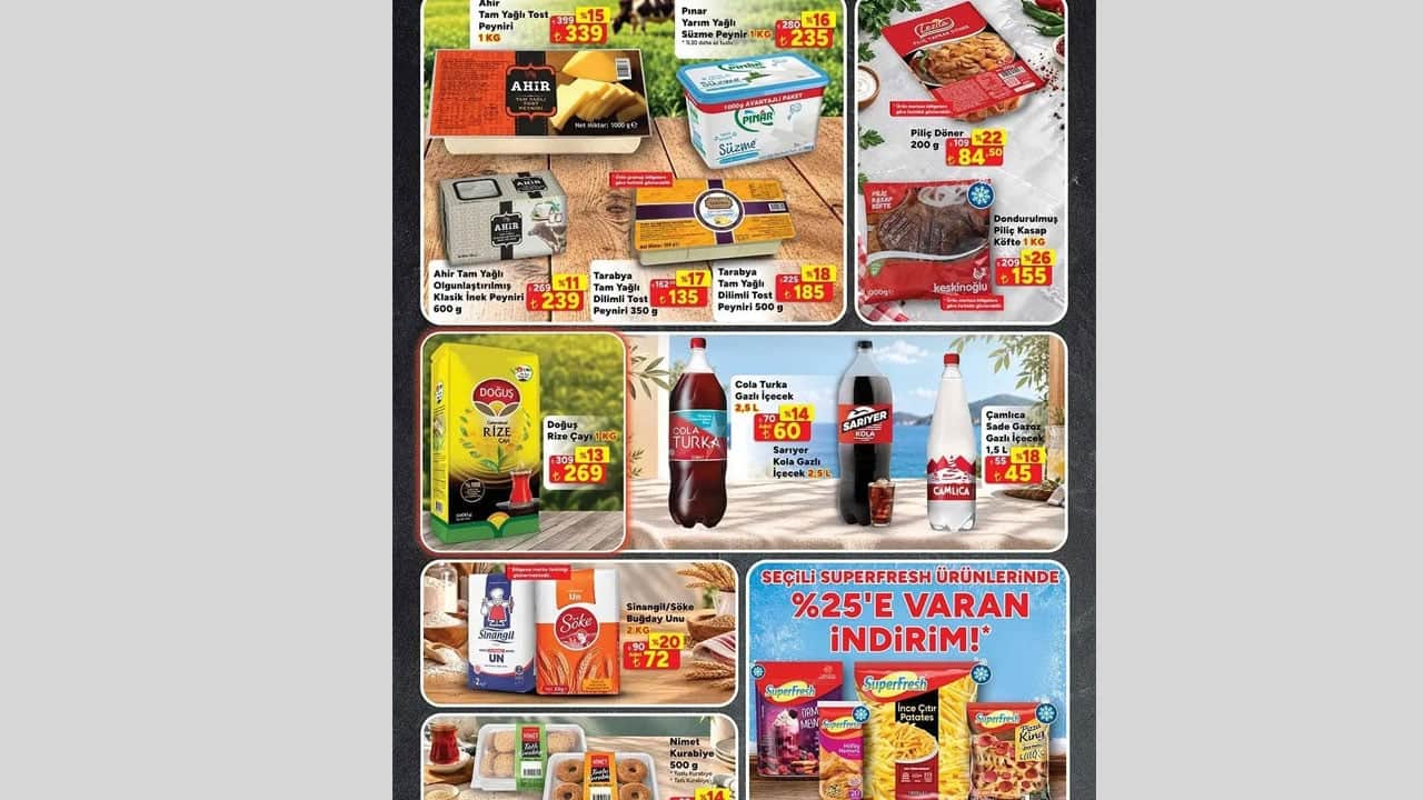 Foto - Şekerden peynire, çaydan salçaya! A101’de kaçırılmayacak fırsatlar