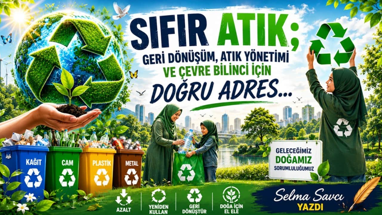 Selma Savcı yazdı: Sıfır Atık; geri dönüşüm, atık yönetimi ve çevre bilinci için doğru adres...