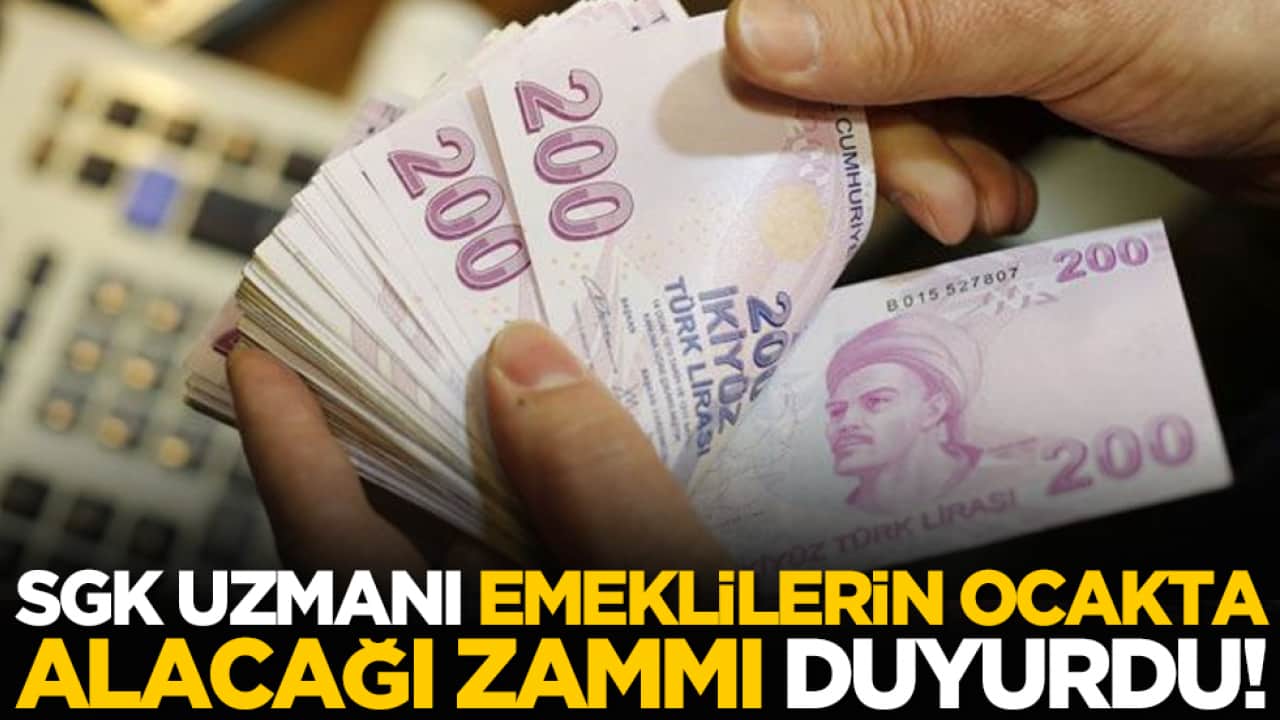 SGK uzmanı, emeklilerin ocakta alacağı zammı duyurdu!