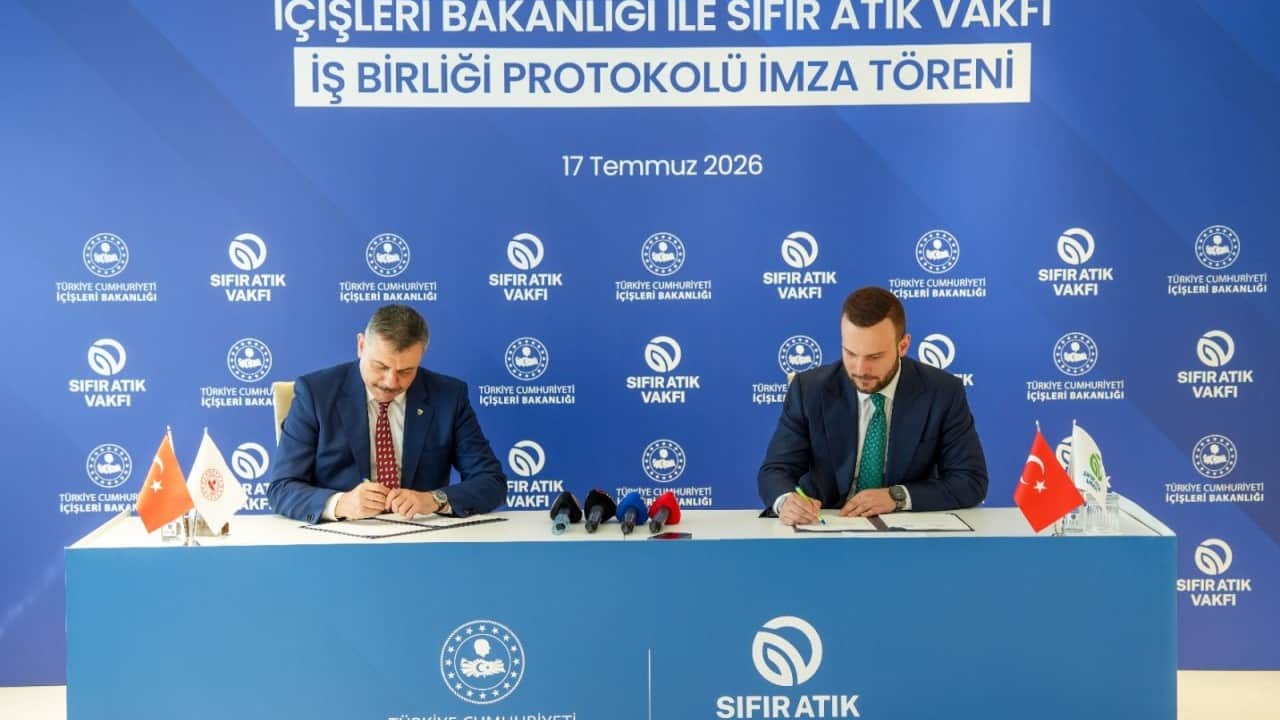 Foto - İçişleri Bakanlığı ile Sıfır Atık Vakfı arasında iş birliği protokolü imzalandı