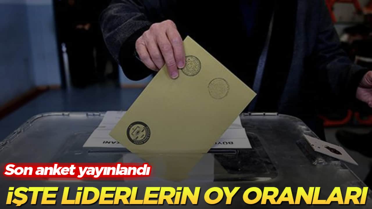 Son anket yayınlandı! İşte liderlerin oy oranları