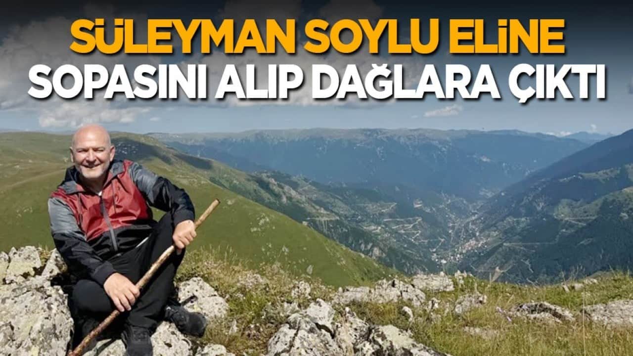 Süleyman Soylu eline sopasını alıp dağlara çıktı