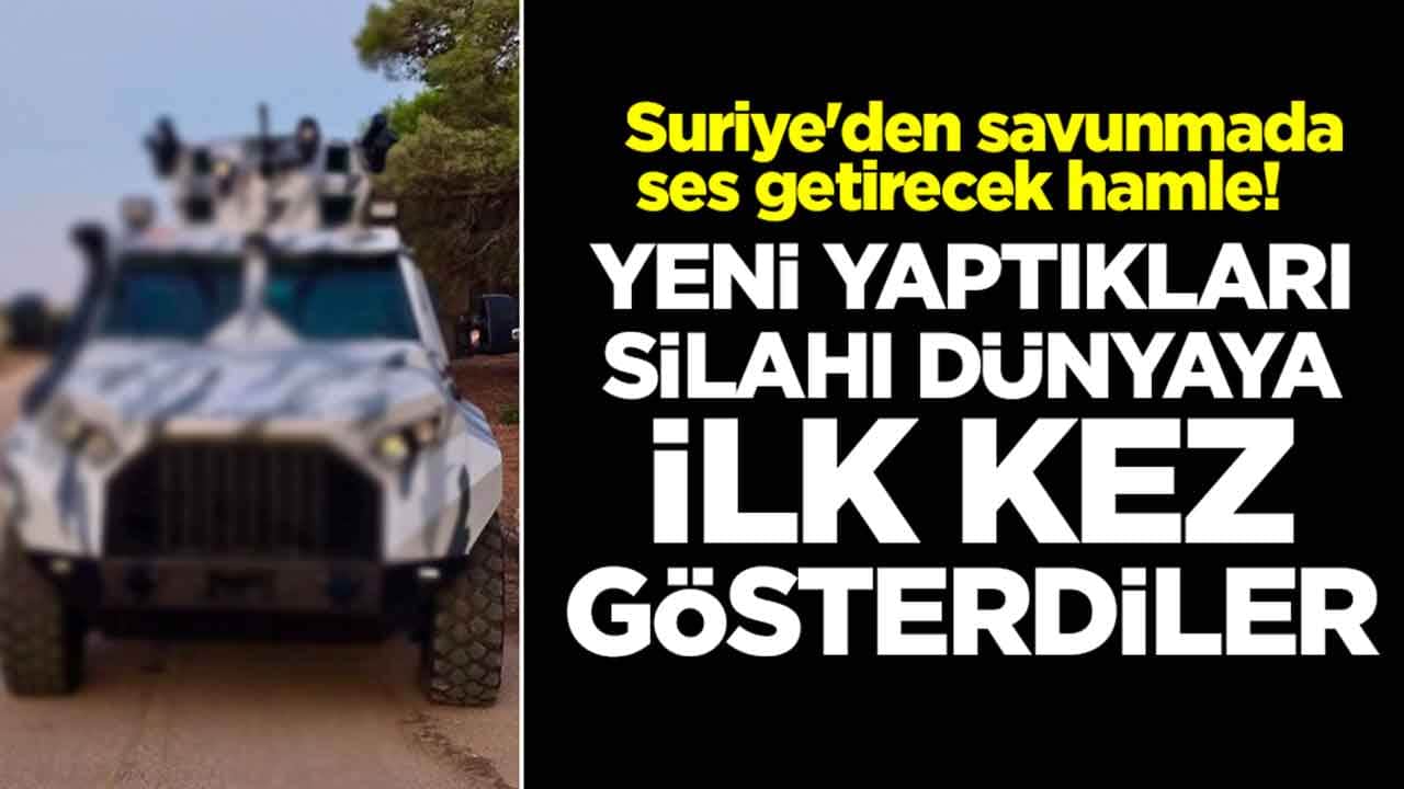 Suriye'den savunmada ses getirecek hamle: Yeni yaptıkları silahı dünyaya ilk kez gösterdiler