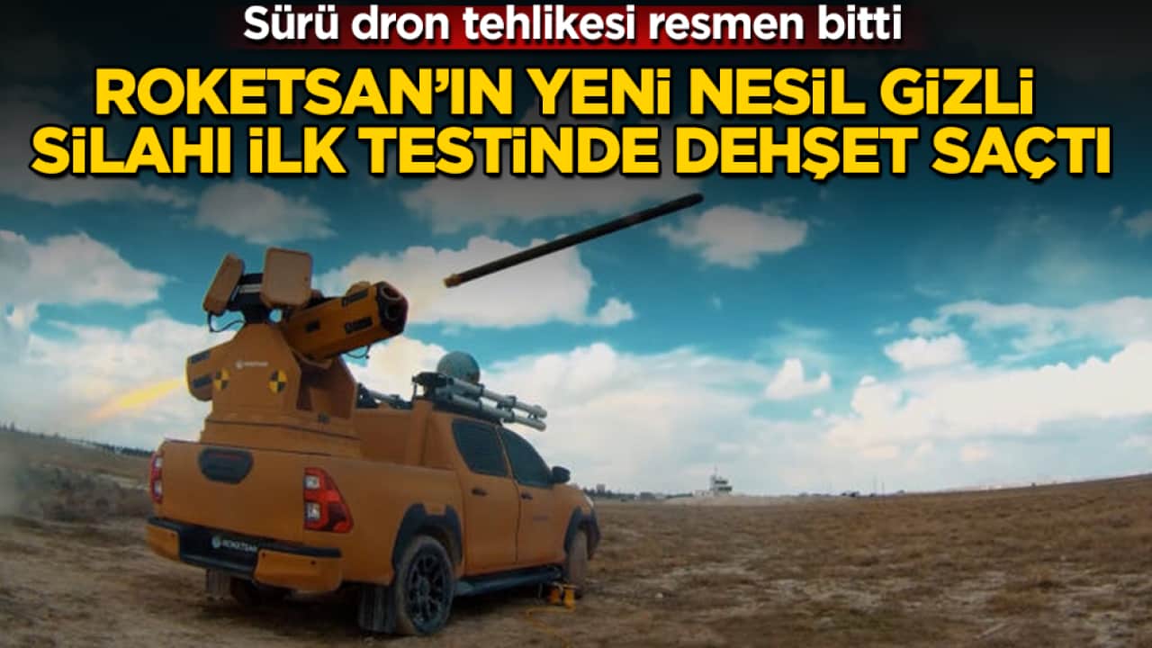 Sürü dron tehlikesi resmen bitti! ROKETSAN’ın yeni nesil gizli silahı ilk testinde dehşet saçtı