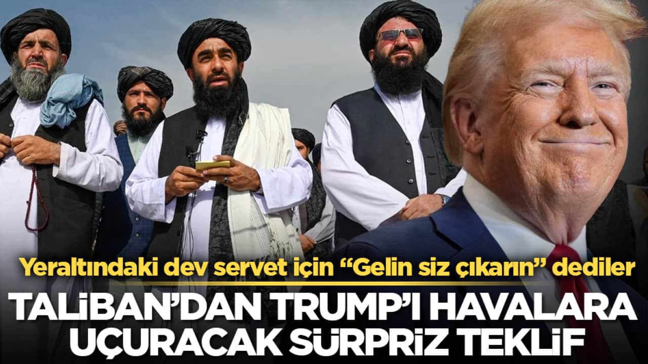 Taliban’dan Trump’ı havalara uçuracak sürpriz teklif! Yeraltındaki dev servet için "Gelin siz çıkarın" dediler