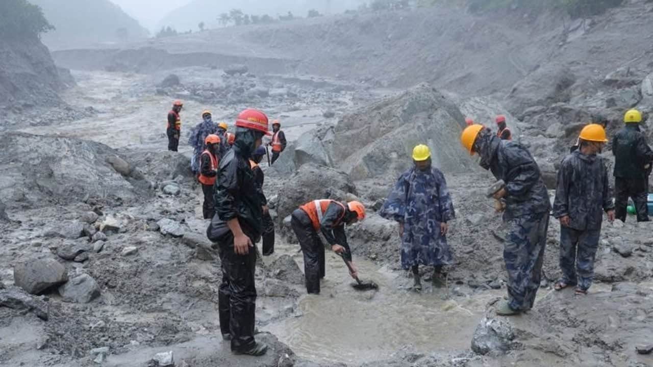 Foto - Termal drone tünelin sonuna kadar girdi! Nepal’de kayıp işçilerden iz bulunamadı