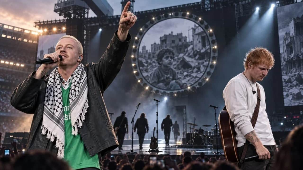 Foto - Terör devleti bunu beklemiyordu! Formula 1 pilotu Hamilton'dan Macklemore'a Filistin desteği