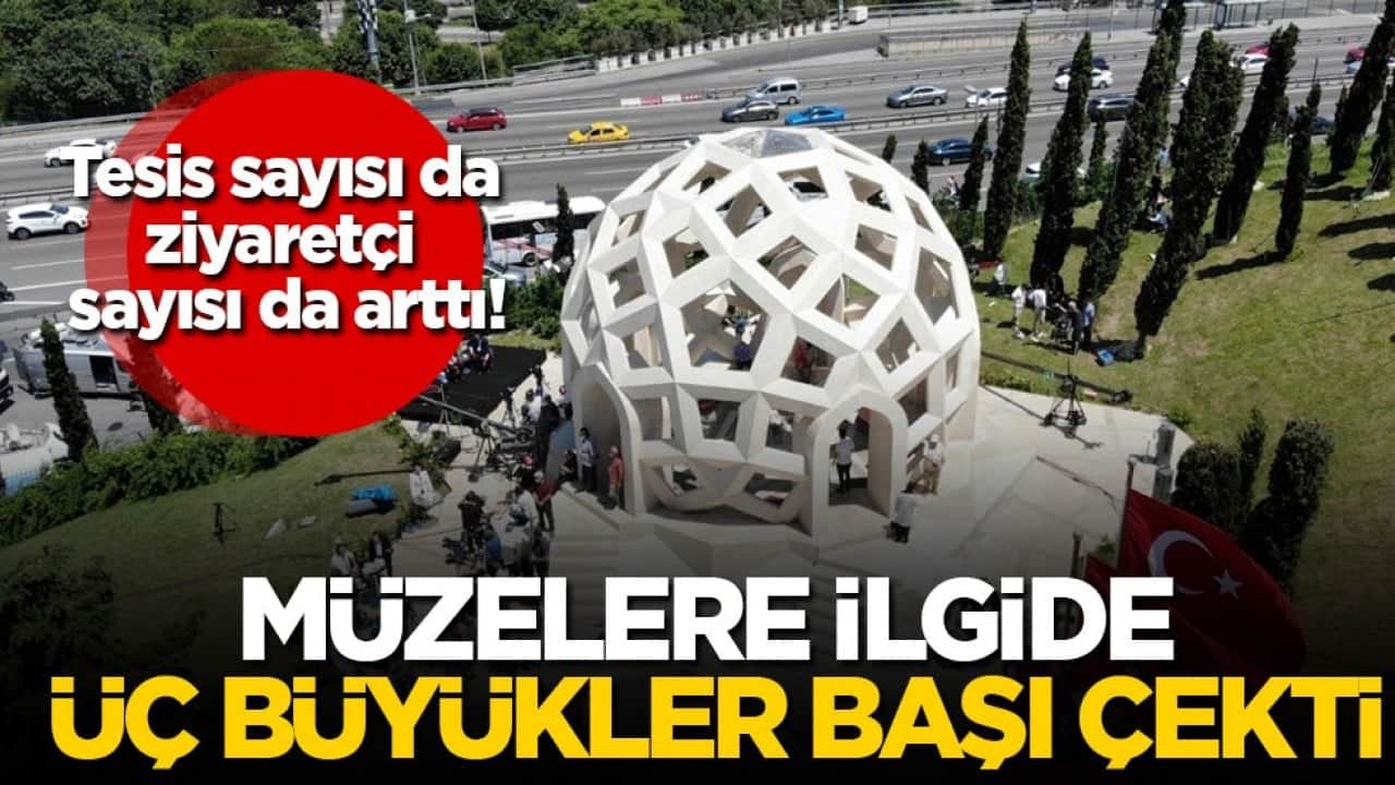 Tesis sayısı da ziyaretçi sayısı da arttı! Müzelere ilgide üç büyükler başı çekti