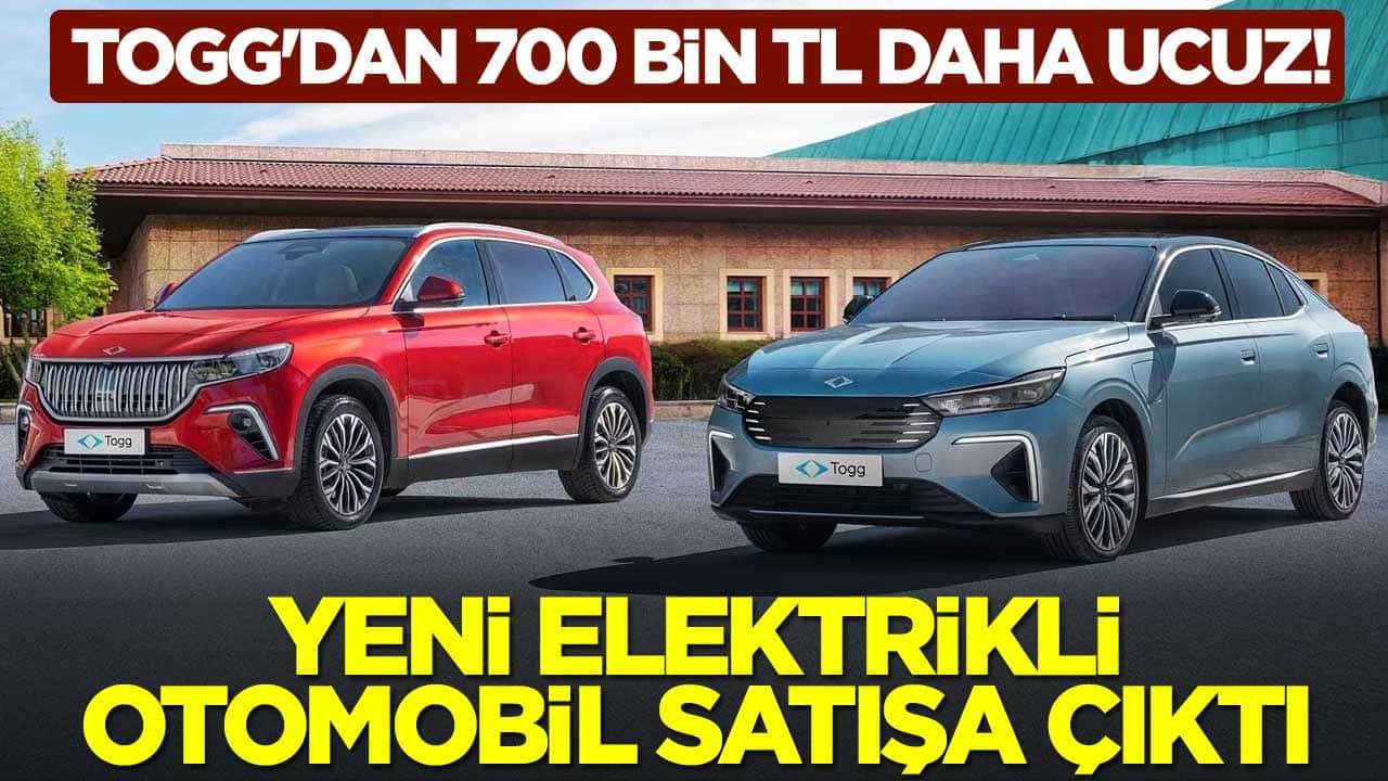 TOGG'dan 700 bin TL daha ucuz! Yeni elektrikli otomobil satışa çıktı