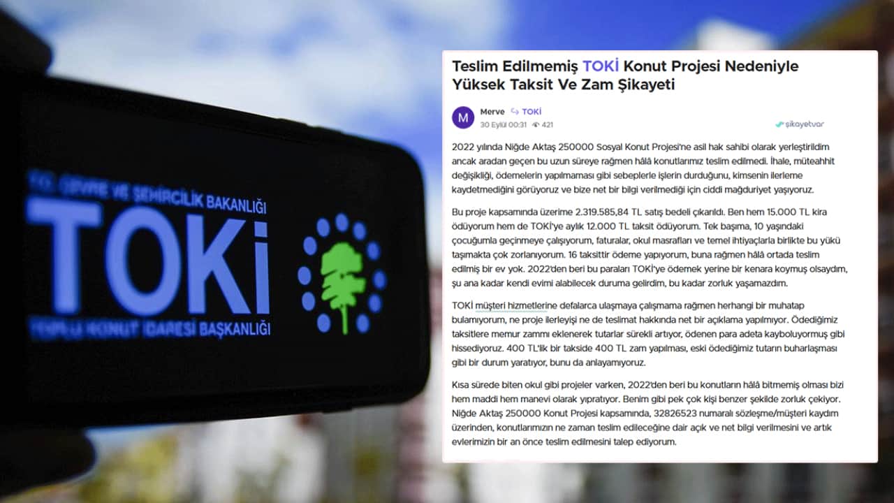 TOKİ hak sahibinden teslimat çağrısı: Evlerimize kavuşmak istiyoruz