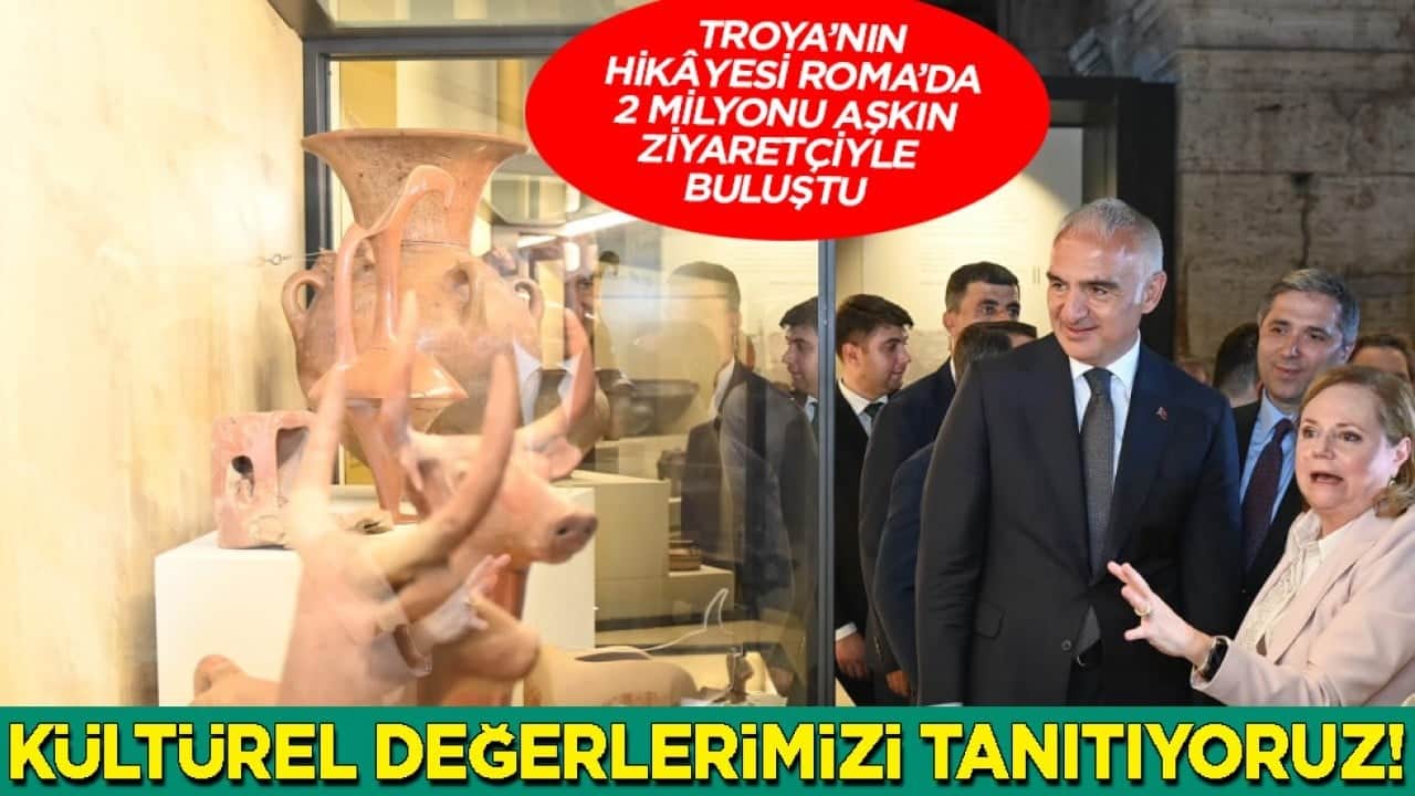 Troya'nın hikayesi Roma'da 2 milyonu aşkın ziyaretçiyle buluştu...