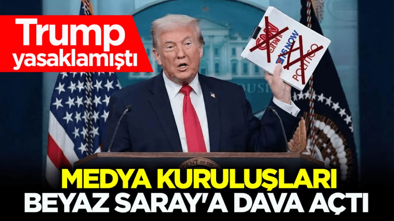 Trump yasaklamıştı! ABD’de medya kuruluşları Beyaz Saray'a dava açtı 