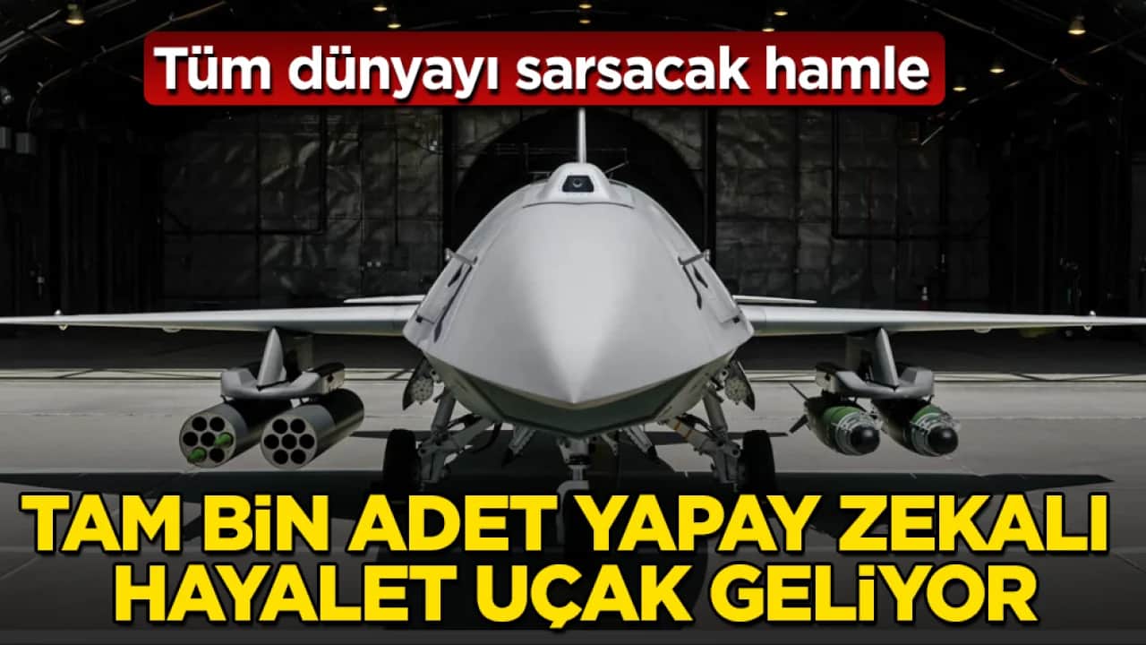Tüm dünyayı sarsacak hamle! Tam bin adet yapay zekalı hayalet uçak geliyor