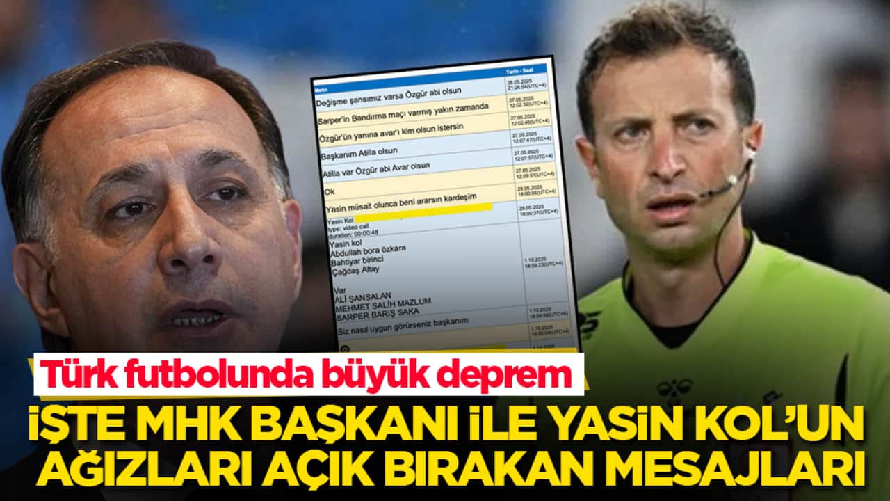 Türk futbolunda büyük deprem! İşte MHK Başkanı ile Yasin Kol’un ağızları açık bırakan mesajları
