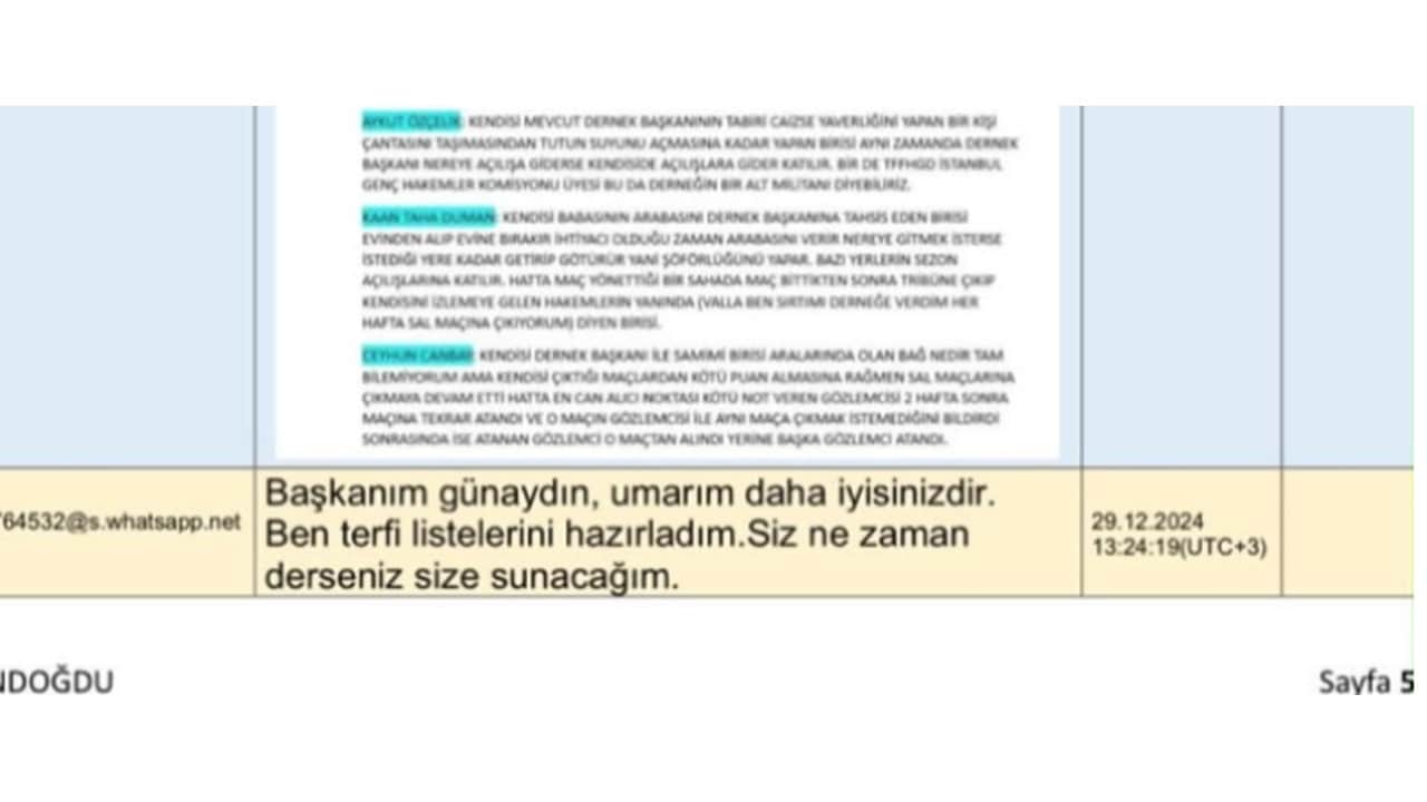 Foto - Türk futbolunda yer yerinden oynayacak! TFF Başkanı Hacıosmanoğlu’nun gizli yazışmaları dosyaya girdi: "Torpil listesi" ortaya çıktı