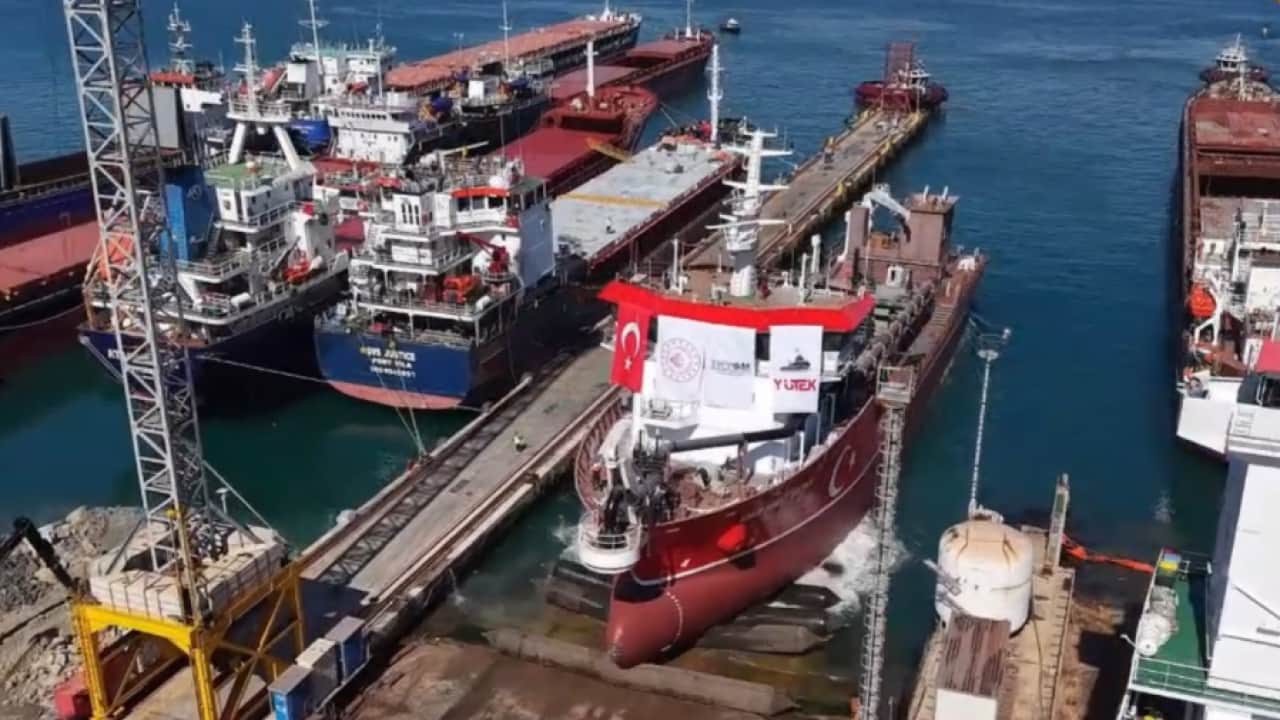 Foto - Türk tersanelerinde bir ilk: İlk yerli ve milli tarama gemisi suya indi!