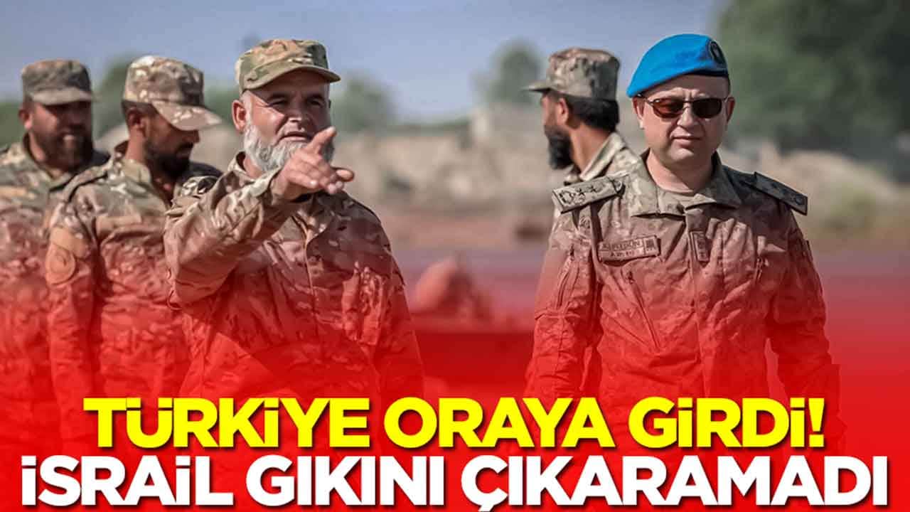 Türkiye oraya girdi, İsrail gıkını çıkaramadı