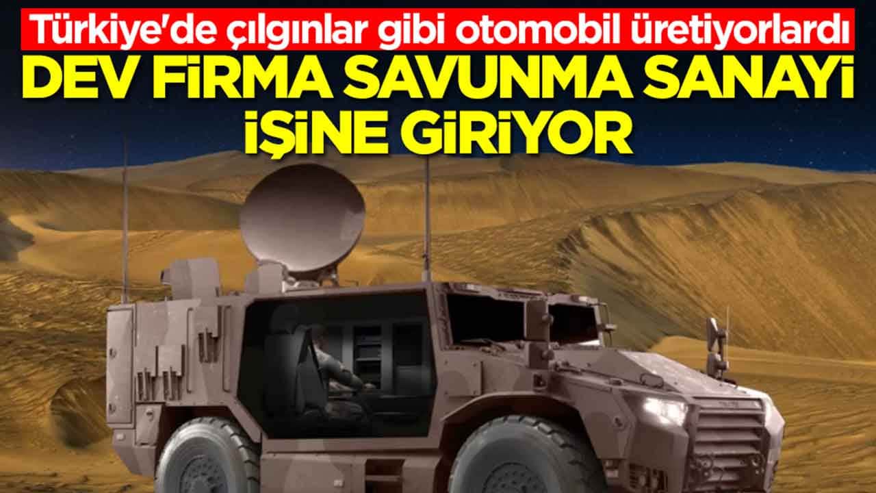 Türkiye'de çılgınlar gibi otomobil üretiyorlardı: Otomobil devi savunma sanayi işine girdi